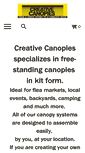 Mobile Screenshot of creativecanopies.com
